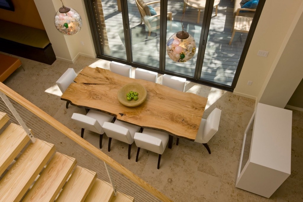 Madera al natural. luxury ecofriendly Mesas de comedor de madera rustica