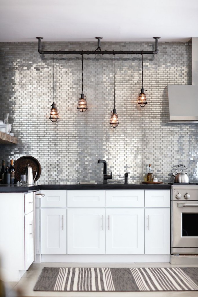 Mosaico de metal - Cocina Home Depot