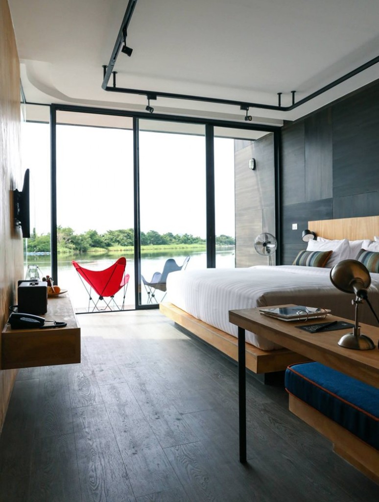 Resort flotante en Tailandia 06 - Interior Dormitorio